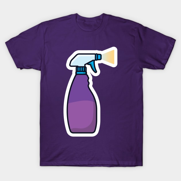 Disinfect and Cleaning Spray Bottles vector illustration. Home cleaning service objects icon concept. Cleaning spray bottle nozzle close up vector design. T-Shirt by AlviStudio